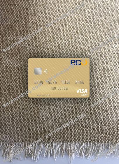 Philippines Banco de Oro visa debit card photolook front